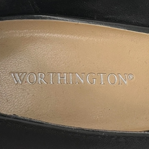 Worthington Black Platform Peep Toe Heels Size 7 Women’s - Picture 2 of 8
